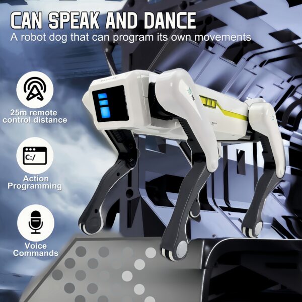 AI Intelligent Robot Dog, Wireless Remote Control Dog, AI Voice Control Can Connect To Mobile Phones, Dance, AI Voice Control, APP Control, Programmable Support For Voice Commands, The Combination Of Technology And Intelligence, Suitable For Cultivating Scientific Interests, Is The Best Gift - Image 5