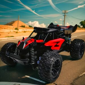 20 Km/h High Speed Remote Control Truck Off Road RC Monster Vehicle with Dual Rechargeable Batteries, All-terrain Tires, Electric Toy, Ideal Gifts for Boys Kids And Adults, Christmas Gifts