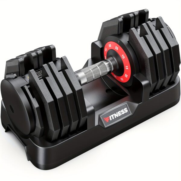 110lbs (55lbs*2)/80lbs/55lbs Quick Adjust Dumbbell Set, 10-in-1 Fitness Equipment, Space-Saving, Home Gym Fitness Exercise Equipment For Men And Women, Suitable For Fitness Enthusiasts In Home Gym - Image 6