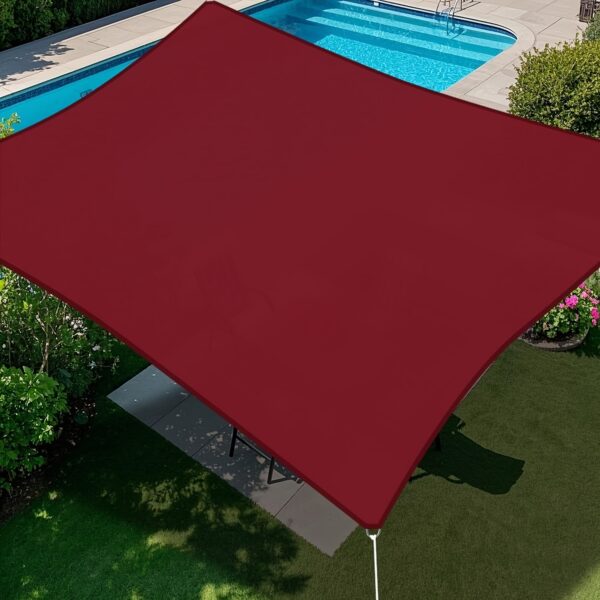 [Rectangular Sun Sail] 1pc Heavy-Duty Rectangular Sun Sail for Outdoor Patio, Garden - UV Protection, Easy Installation, Large Coverage, Modern Design - Image 13