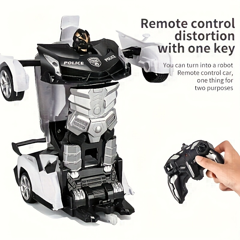 Remote Control Transforming Car-robot Toy, Electric Remote Control Robot Deformed Car, Car Model, Outdoor Sports Toy, USB Rechargeable Battery Christmas, Halloween, Birthday Gift - Image 4
