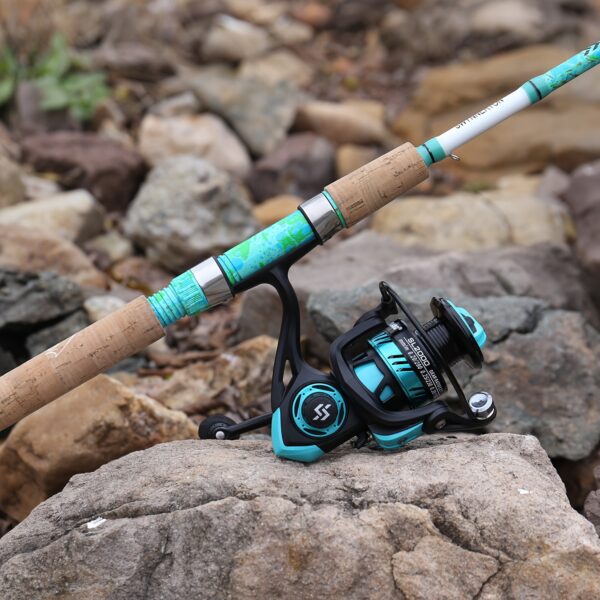 [Fishing Rod And Reel Combo] Sougayilang Fishing Rod and Reel Combo, 2-Section ML Adjustable Carbon Fiber Pole, 11+1BB Spinning Wheel, Ambidextrous, Fast Action, with Fishing Line, Lures, and Accessories for Saltwater and Freshwater - Image 12