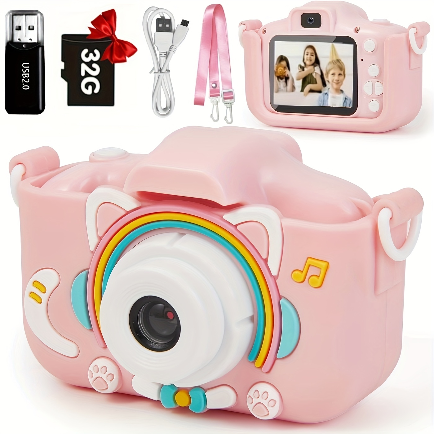 3 4 5 6 7 8 9 10 11 12 Year Olds Selfie HD Toy Camera, Handy Digital Video Camera, Kids Camera For Boys And Girls, Perfect Christmas, Back To School Season And Birthday Gift