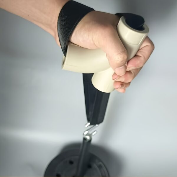 [Gray Wrist Strengthener] 1pc Gray PP Wrist Strengthener Equipment | Ergonomic Grip & Efficient Design - R-Shaped Forearm & Thumb Trainer for Enhanced Grip Strength, Fit for All Fitness Levels