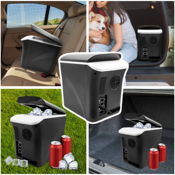 [Mini Fridge] 3gal Mini Fridge | Cools Drinks to -7°C Or Heats Food Up to 65°C, Fits 12x330ml Cans, Compatible with 12/24V DC, Energy-efficient, Low Noise, And Shockproof Design - Image 4