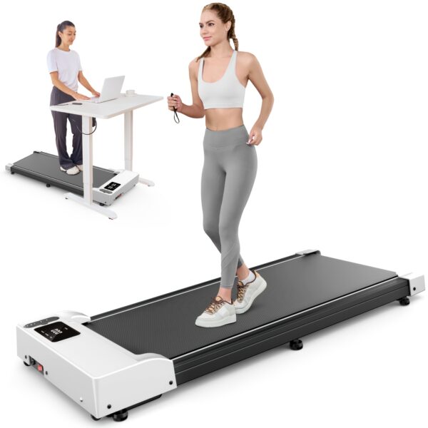 [2-in-1 Walking Pad] 2.5HP 2-in-1 Portable Under Desk Walking Pad Treadmill | Lightweight Home Office Fitness Treadmill with Remote Control & LED Display, 265Lbs Capacity, Quiet, Stepping, Walking Training, Mother's Day Gifts - Image 9