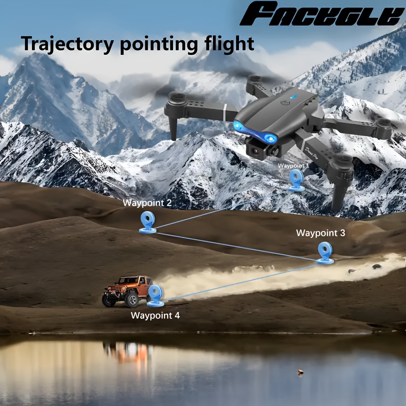 RC Drone with Dual Cameras, 2 Batteries, Foldable RC Drone, Brushless Motors, Optical Flow Positioning, Smart Follow, Indoor And Outdoor Discount Drones, Beginner Birthday, Christmas, Halloween Gifts - Image 14