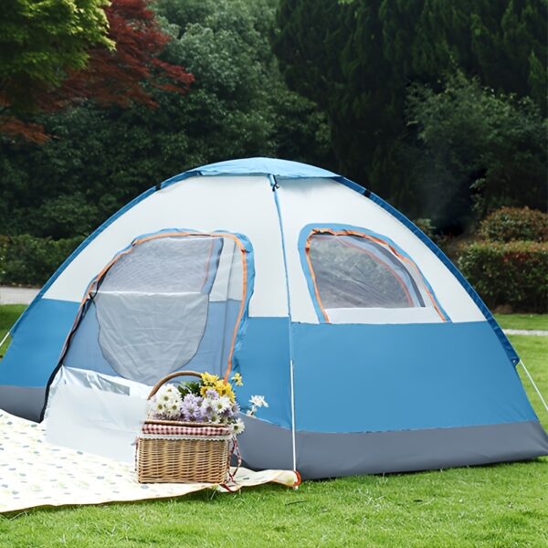 [Luxury Camping Tent] ALPACA OUTDOORS 4-Person Luxury All-Season Family Camping Tent | 2 Doors & 2 Windows, Durable O-Shaped Shape, 1 Sun Shelter, Portable Shelter for Outdoor Adventures - Image 12