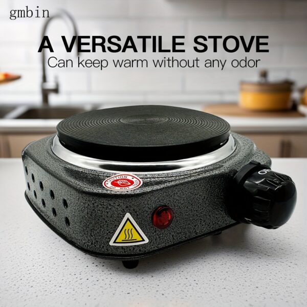 [Electric Heating Stove] 1pc Electric Heating Stove, Multi-Functional Temperature Control | US Plug, 110V, Iron, Overheat Protection, Quick Heater, Durable & Easy to Clean, Ideal for Home, Office, Dorm, Travel, Camping, Tea & Coffee Brewing, Countertop Burners