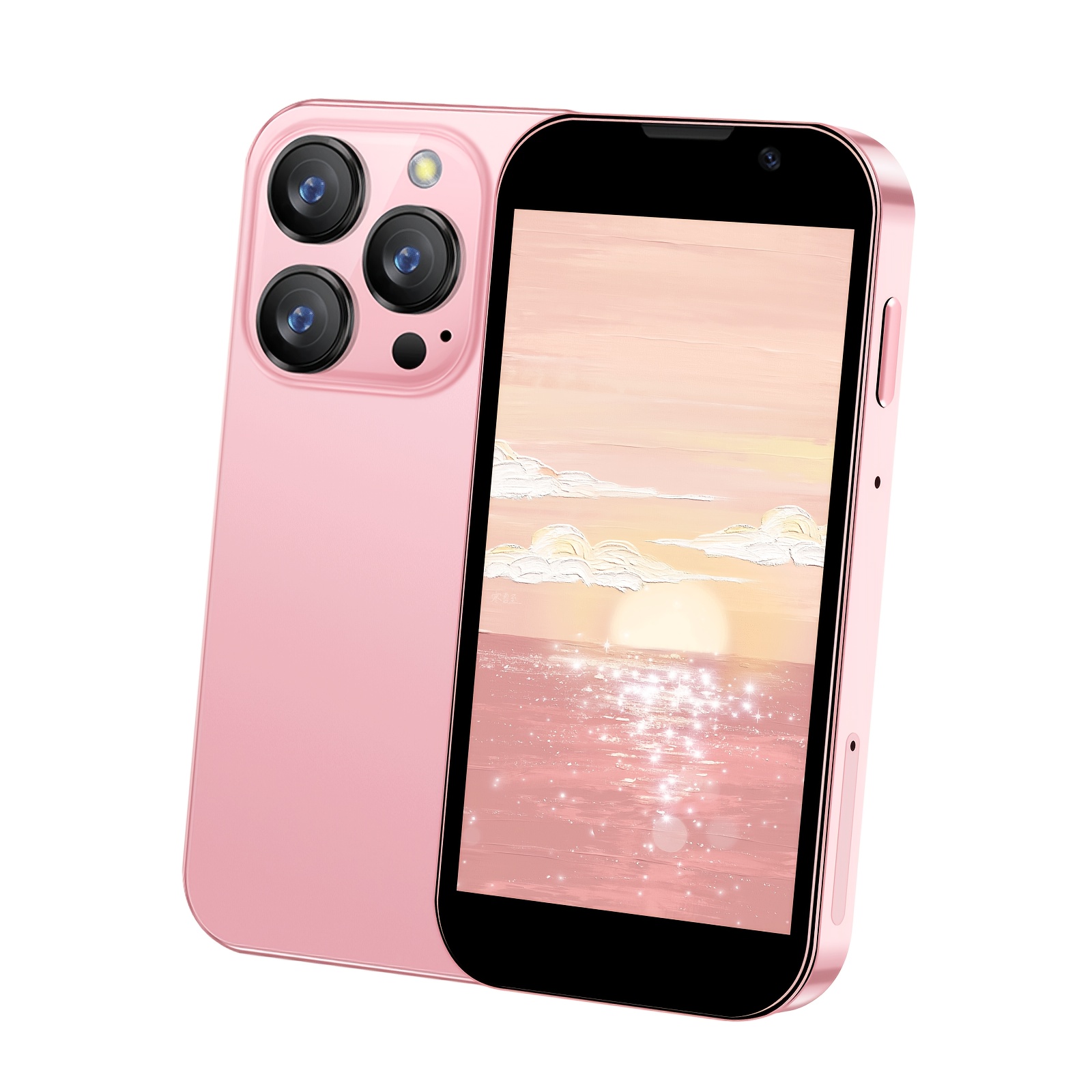 Kids Smart Phone Toys for Girls Any Ages with Camera - Toddler Phone with Learning Games, Travel Toys with MP3 Music Player for Holiday, Birthday Gifts for Girls And Boys, Unlock Mini Phone, 2+16GB, Face Id, GPS, Small Smartphone