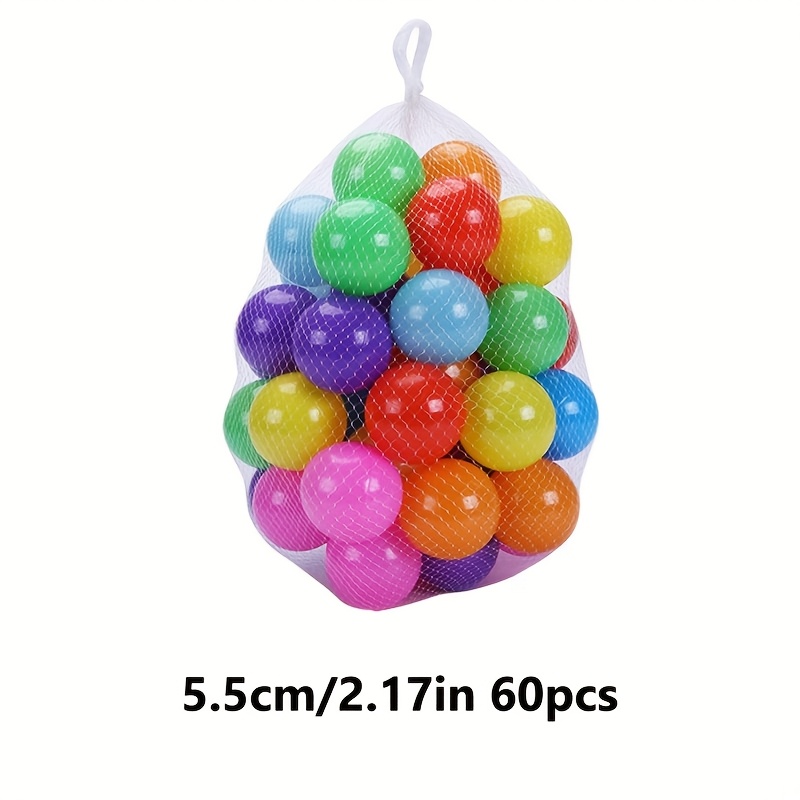60pcs/110pcs/125pcs Colorful Bobo Balls for Youngsters Mixed Color Ocean Balls, 2.17/2.75in PE Material Perfect for Outdoor Sports And Water Play, Great Fun Toy Balls - Image 3
