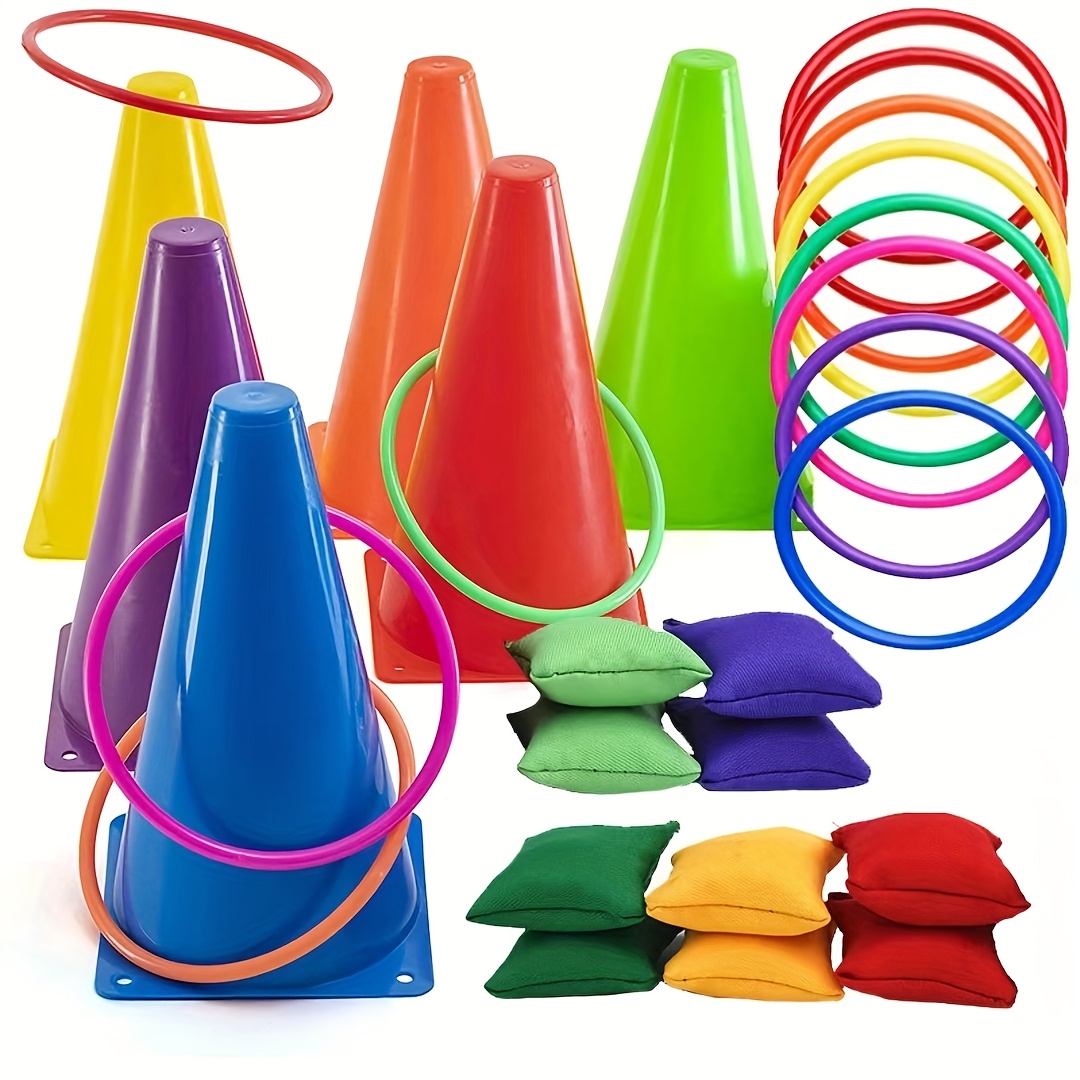 Coordination and Reaction Training Kit Backyard Training Cones and Hoop Combo Set