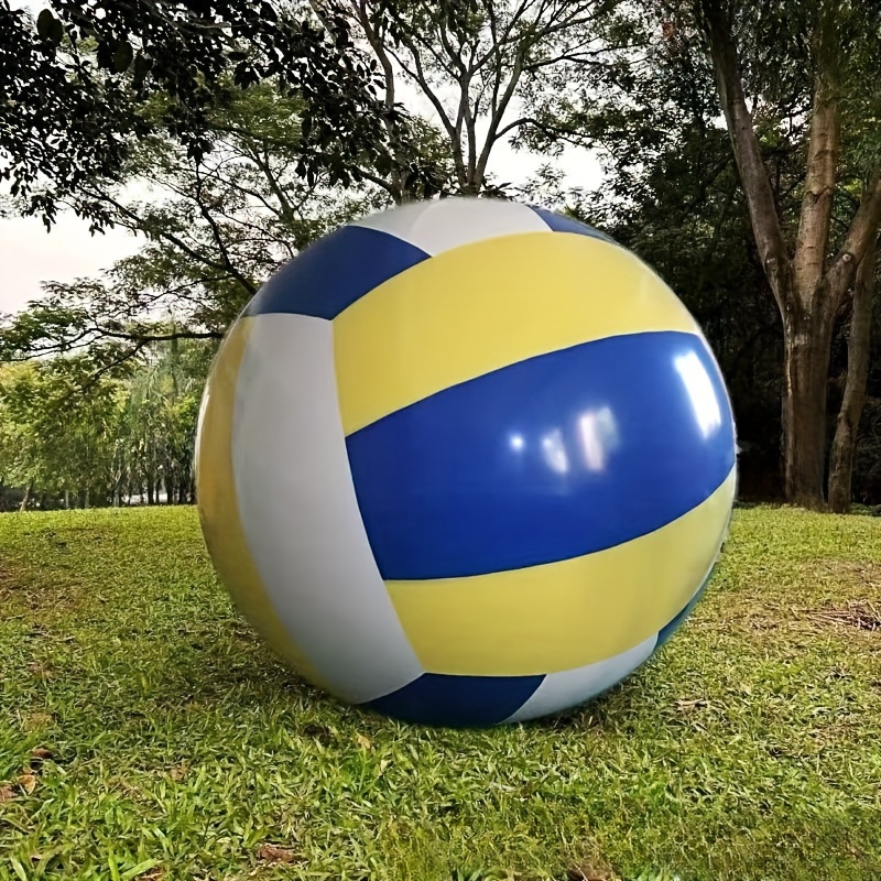 1pc 27.6in Large Thickened Printed Inflatable Volleyball Water Toy, Family Party Games and Activities Entertainment Supplies, Indoor Outdoor Game Party Sports Activity Supplies Suitable for Use in Garden Courtyard Beach Activity Hall and other large places - Image 4