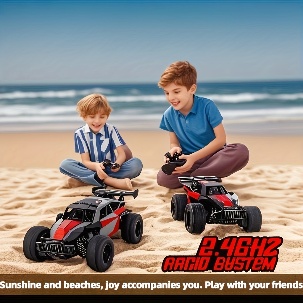 RC All-terrain Car All-terrain Monster Truck With 2 Rechargeable Batteries And Colored Lights, With LED Headlights, 30 Km/h High Speed Car Toys, Suitable For Boys Birthday Presents, Christmas - Image 10