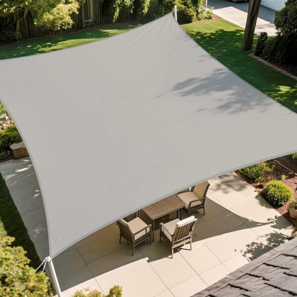 [Rectangular Sun Sail] 1pc Heavy-Duty Rectangular Sun Sail for Outdoor Patio, Garden - UV Protection, Easy Installation, Large Coverage, Modern Design - Image 12