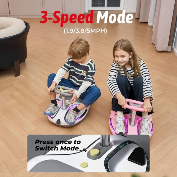 24V 2A High-Speed Motor with 180W Power, 8 Mph Speed with Sturdy 6.5 Inch Road Tires, Charge Time Of 1-2 Hours, Ideal for Children Up to 132.28LB. - Image 5