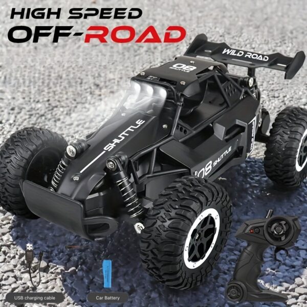 1:16 Scale All Terrain RC Off-Road Vehicle, 2.4GHz RC Kids Toy Car, Durable Alloy And Plastic, Fun Racing Car Model That Can Climb And Drift - Perfect As Party Favors And Holiday Gifts