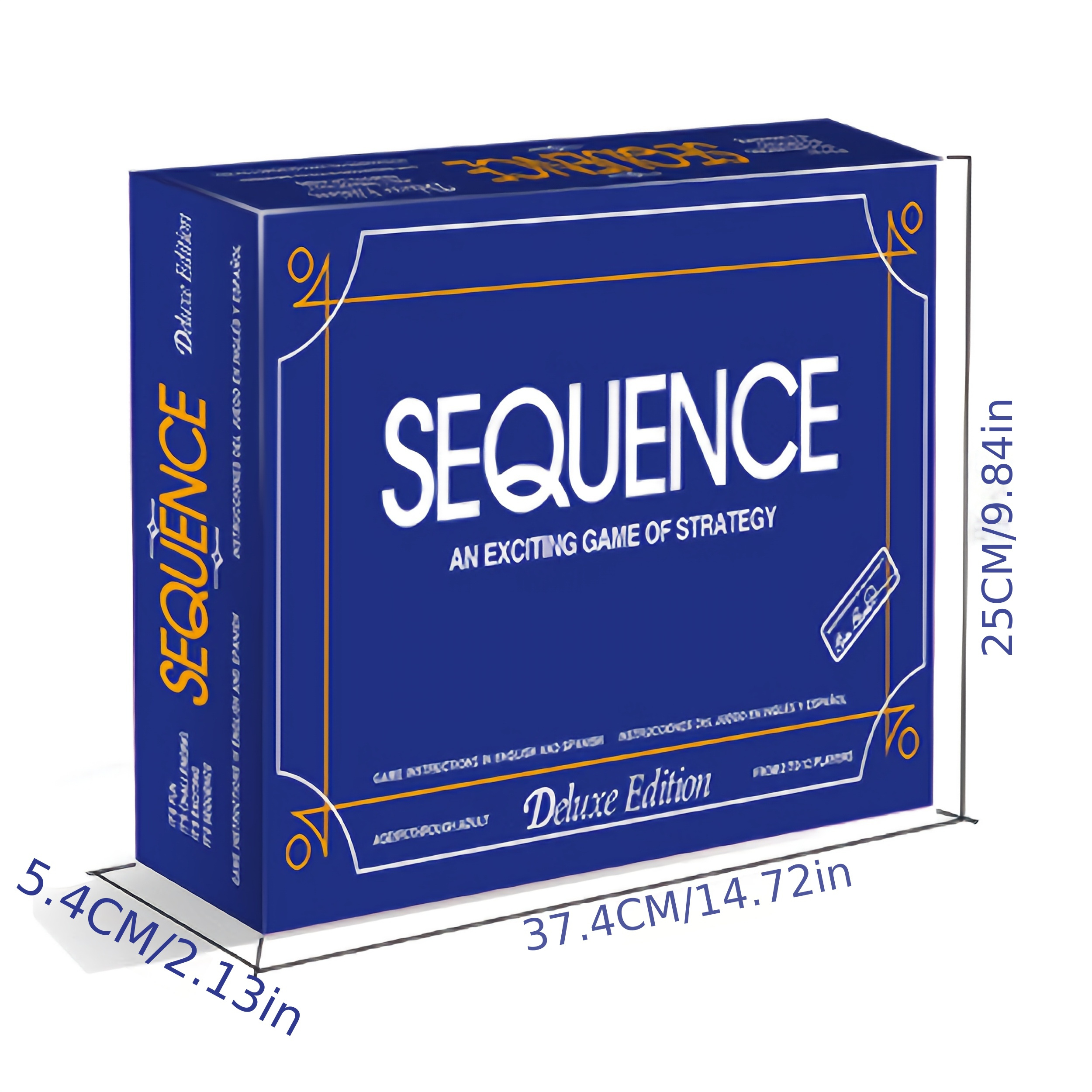 Classic Sequence Board Game - New Edition, Family-Friendly Card Game for Ages 14 and Up, Plastic and Paper Materials, No Electricity Required, Featherless, Perfect for Parties and Social Gatherings - Image 3