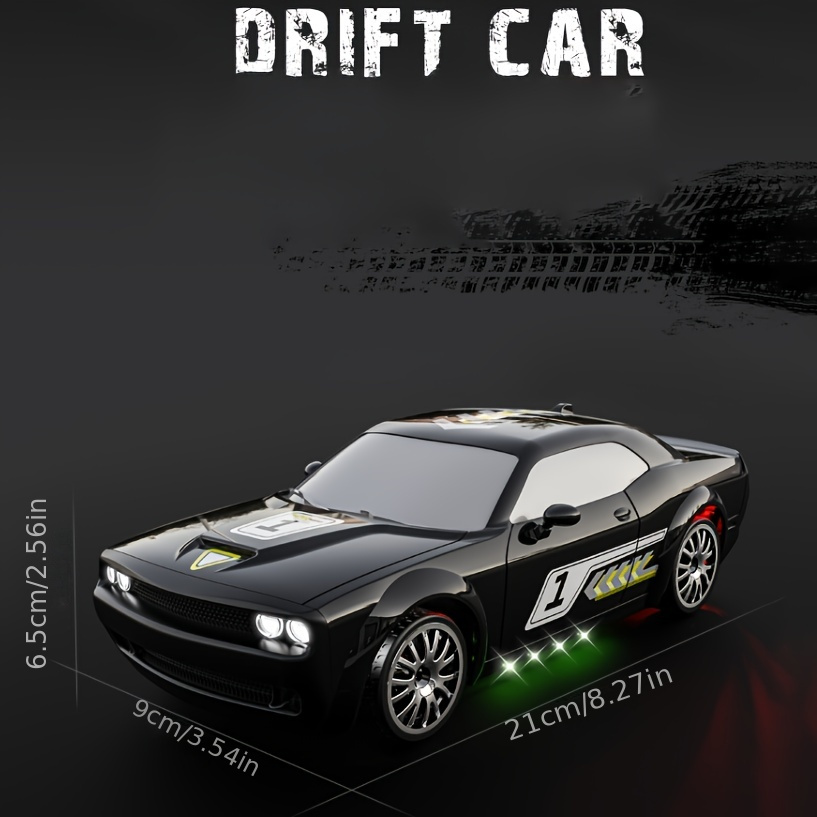 1:20 4WD LED Light Remote Control Drift Car, 20KPH High Speed Proportion Throttle Racing Car, Suitable for Drifting and Racing, with 2 Rechargeable Batteries, Perfect Gift and Toy - Image 8