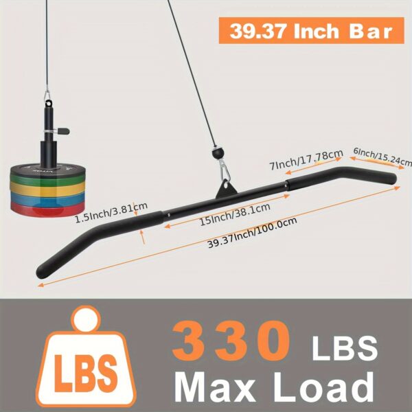 [Universal Strength Training Bar] 39.37 Inch Bar for Strength Training - Universal Gym Equipment - Suitable for Various Machines and Festive Seasons
