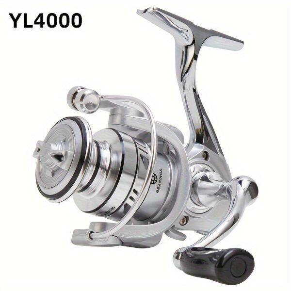 [Metal Fishing Reel] Metal Spinning Wheel with Swinging Arm Fishing Reel | Ergonomically Designed Handle, Durable Metal Arm, Suitable for Sea Fishing Rods, Freshwater and Saltwater Fishing | Made of Multi-Colored Stainless Steel and PA Body, Perfect Gift for Christmas, Valentine's Day, or Fishing Enthusiasts - Image 12
