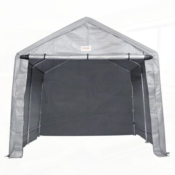 VEVOR Portable Shed Outdoor Shelter 8 x 14 x 7. 6ft Heavy Duty Instant Tent Tarp Sheds with Rollup Zipper Door and Ventilated Windows for Motorcycle Bike Garden Tools - Image 10