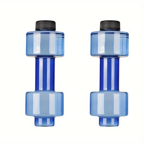 Two Adjustable Self-Filling Dumbbells with a Quick-Lock System - Space-Saving Home Fitness Equipment, Portable, Suitable for Travel And Apartment Workouts - Available in Blue And Black, Stylish Gym Accessories, Durable Fitness Gear for Fitness Enthusiasts with Three Color Options. - Image 4