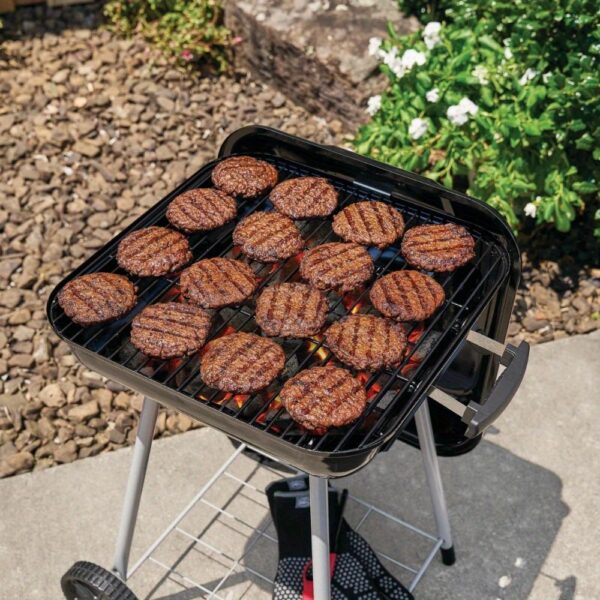 (3 Pack) 17.5" Charcoal Grill, Equipped with Wheels - Image 4