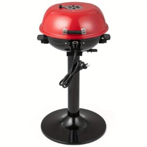 MULTIGOT Portable 1600W Electric BBQ Grill w/ Temperature Control & Grease Collector
