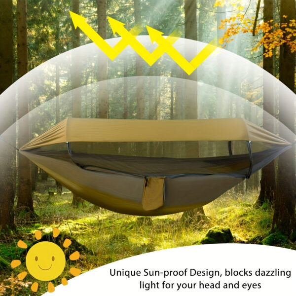 [Double Hammock] Double Hammock with Mosquito Net | Easy Setup for Travel & Camping, Ultimate Outdoor Experience - Image 5