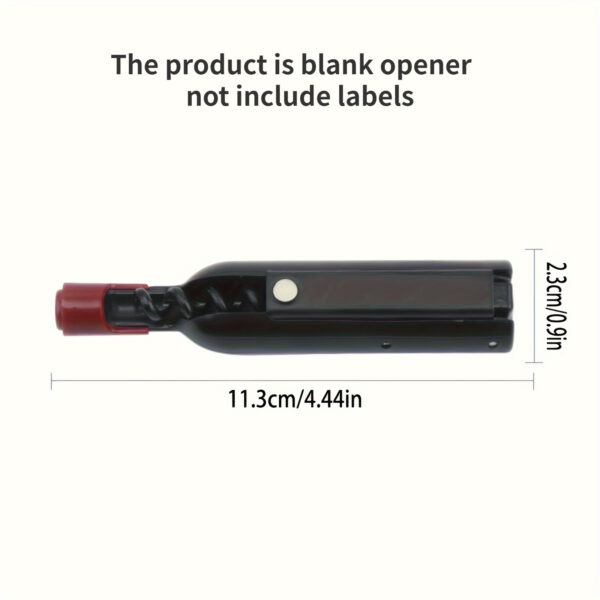 15/25pcs Wedding Fridge Magnet Bottle Openers, Foldable Champagne Corkscrew with Label Stickers, Perfect for Guests and Party Gifts - Image 4