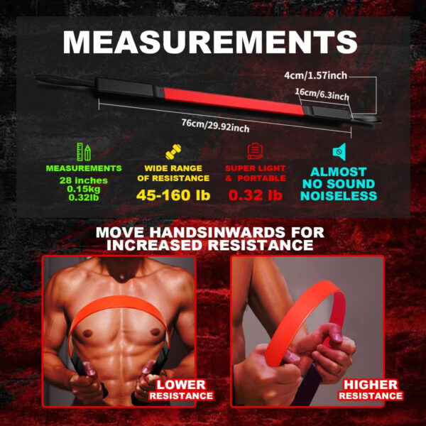 [Carbon Fiber Grip] Carbon Fiber Hand Grip Strengthener | No Battery Required, For Building Arm And Chest Muscle, PE Material - Image 6