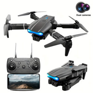E99 Foldable RC Drone with Dual Camera, Beginner-Friendly UAV for Indoor & Outdoor Use, Wi-Fi Enabled, Rechargeable Battery, Compact Design, Perfect Gift for Halloween or Christmas, Indoor Flying | Compact Drone | Dual Camera Drone, Best for Christmas