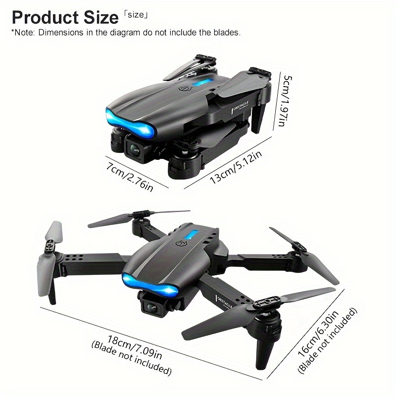 E99 Foldable RC Drone with Dual Camera, Beginner-Friendly UAV for Indoor & Outdoor Use, Wi-Fi Enabled, Rechargeable Battery, Compact Design, Perfect Gift for Halloween or Christmas, Indoor Flying | Compact Drone | Dual Camera Drone, Best for Christmas - Image 2