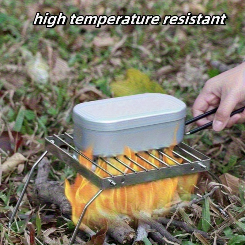 Portable Stainless Steel Camping BBQ Grill, Foldable Barbecue Grill, Suitable for Outdoor Camping, Picnics, and Fishing, 2 Styles Available, Non-Contact Food - Image 11