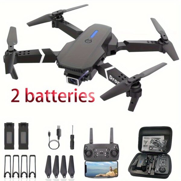 Beginner-Friendly Drone | 1080P HD Folding Quadcopter with Voice Gesture Control | Wireless Remote, One-Touch Takeoff/Landing | Optical Flow Positioning Mode | Includes Portable Case | Ideal for Outdoor Use, High-Quality Drone - Image 6