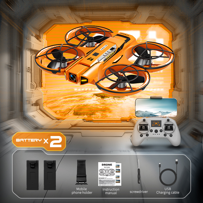 FPV Drone with Professional 4K Dual Camera - GPS Drone, Brushless Motor, One-Touch Takeoff/Landing, 15 Min Flight Time, Optical Flow Positioning, Wi-Fi/APP/Infrared, for Aerial Photography, Racing, Vlogging - Ideal Gift for Adults & Drone Enthusiasts, High Quality Drone, Vlogging Equipment, Highquality Construction, Outdoor Adventure, Stylish Design, Stable Flight, Tech Lovers - Image 5