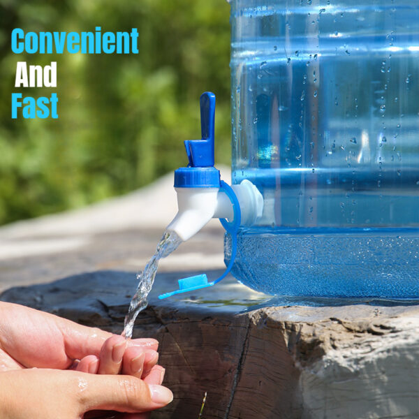 [Portable Water Bucket] Portable water bucket with faucet, outdoor and car-use drinking container for travel and self-driving trips - Image 2