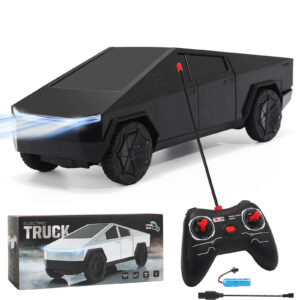 Cyber Truck Toy Remote Control Pickup Truck, 1/24 Scale Racing Cybertruck Model, Rechargeable Battery & Light and Loadspace, for Adults and Boys