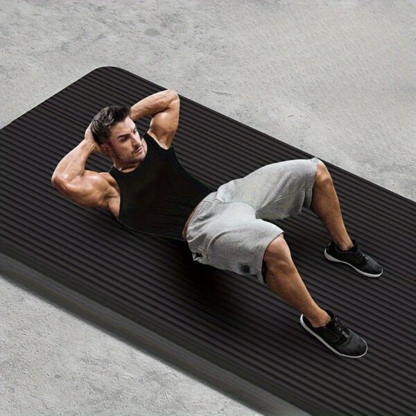 Thickened Non-Slip Yoga Mat with Handles - Heavy-Duty Shock-Absorbing Soundproof Fitness Mat, Ultra-Soft Home Gym Floor Mat for Pilates and Floor Exercises - Available in Pink/Purple/Black, Suitable for Beginners and Professionals, Durable Material, Yoga Gear, Essential for Fitness Enthusiasts - Image 10
