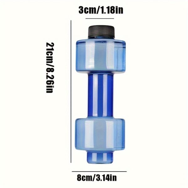 Two Adjustable Self-Filling Dumbbells with a Quick-Lock System - Space-Saving Home Fitness Equipment, Portable, Suitable for Travel And Apartment Workouts - Available in Blue And Black, Stylish Gym Accessories, Durable Fitness Gear for Fitness Enthusiasts with Three Color Options. - Image 6