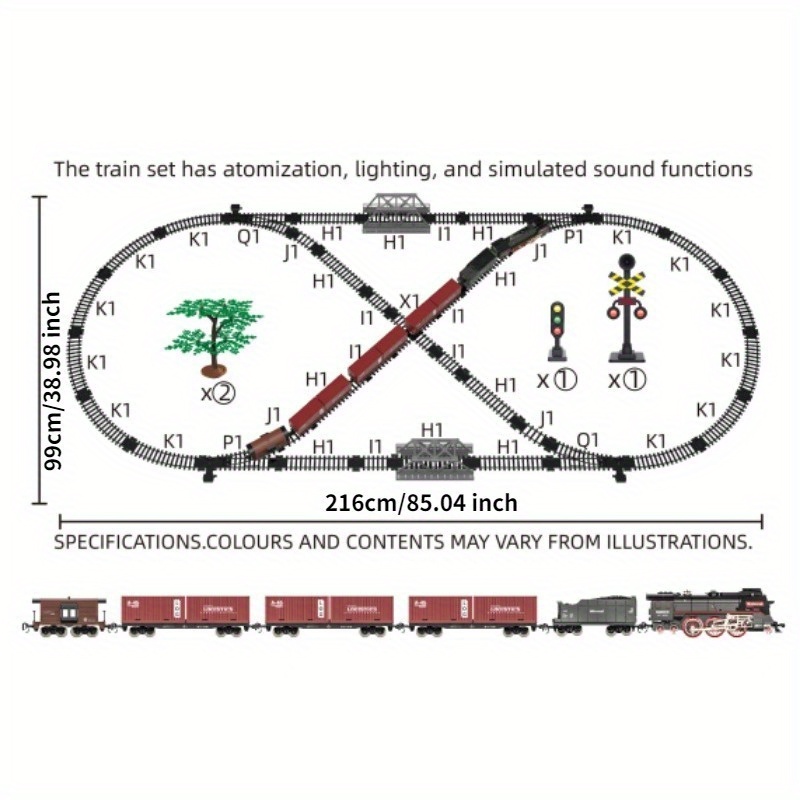 627B Retro Classic Train Set with Collectible Value, Luxury Tracks & Carriages, Lights Sounds Smoke - Ideal Gift for 3+ Kids Toys for Kids Valentines Day Gifts Kids Toys Games - Image 4