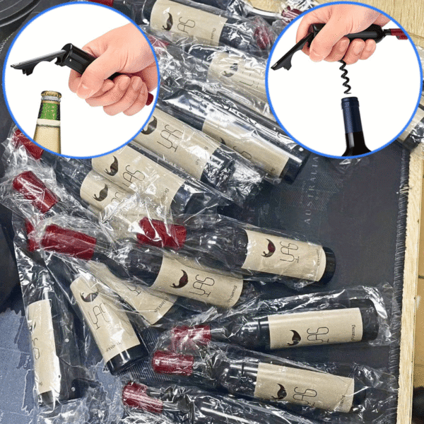 15/25pcs Wedding Fridge Magnet Bottle Openers, Foldable Champagne Corkscrew with Label Stickers, Perfect for Guests and Party Gifts - Image 6