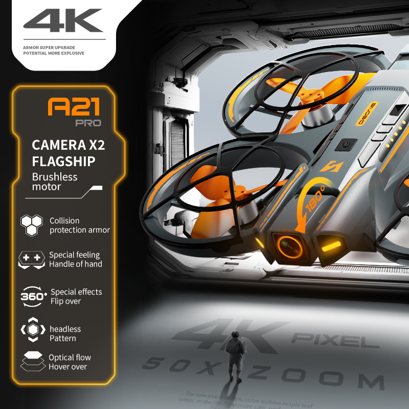 FPV Drone with Professional 4K Dual Camera - GPS Drone, Brushless Motor, One-Touch Takeoff/Landing, 15 Min Flight Time, Optical Flow Positioning, Wi-Fi/APP/Infrared, for Aerial Photography, Racing, Vlogging - Ideal Gift for Adults & Drone Enthusiasts, High Quality Drone, Vlogging Equipment, Highquality Construction, Outdoor Adventure, Stylish Design, Stable Flight, Tech Lovers - Image 4