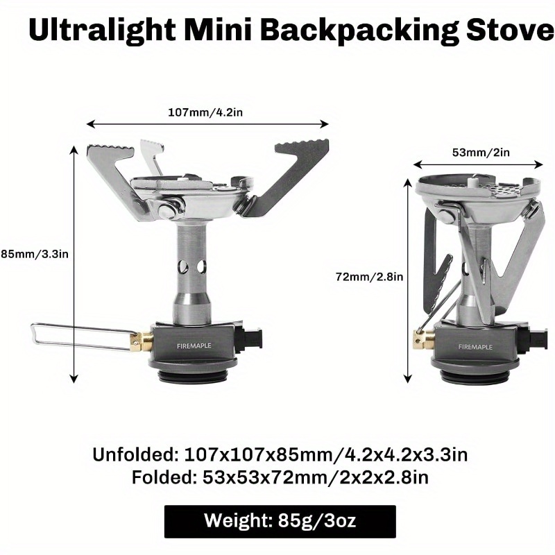 Backpacking and Camping Stove Series Outdoor Propane Camp Cooking Gear Portable Pot Jet Burner Ideal for Hiking Trekking Fishing Hunting Trips and Emergency Use Greenpeak - Image 4