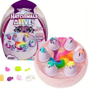 Hatchimal'S Alive! Rainbow Hatchery with 6 Characters - 8 Wide Panels, 10 Colorful Accessories, Fun Outdoor Activity for Youngsters, Playtime | Vibrant Outdoor | Colorful Accessories, Outdoor Playset