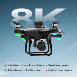 New Upgrade 4K GPS Drone with 2 Batteries - 60 Min Flight Time, Brushless Motor, Auto Obstacle Avoidance & Return to Home - Eagle Eye Camera for Beginners & Professionals - Perfect Aerial Photography Gift