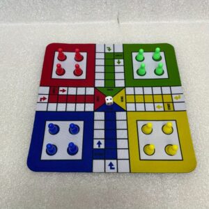 9.45-inch Rudo Chess/Flying Chess Board Game Mat - Non-Slip Mouse Pad Material, Portable Travel Dice Game, Family Fun