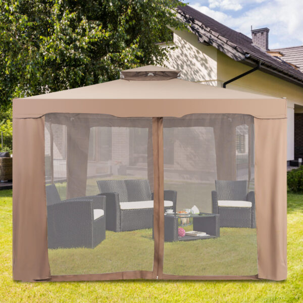 [Lifezeal Outdoor Gazebo Canopy] Lifezeal 10x10 Ft Outdoor Gazebo - Patio Tents and Garden Structures with Netting - Canopy Shelter for Home/Garden/Lawn/Patio House Party - Image 9
