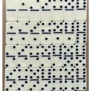 28pcs Plastic Domino Set, Classic Flip Chess Game - Interactive Play, Gatherings, Parties, Home Fun - For Teens & Adults 14+ - With Storage Box - Perfect Gift for Family & Friends